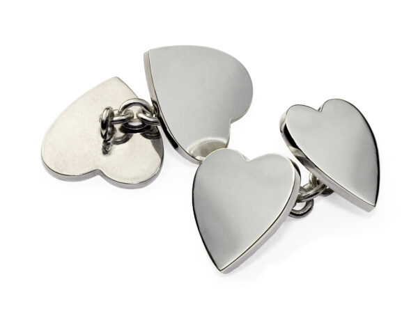 Heart cufflinks