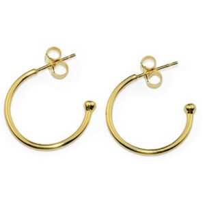 Small gold hoop earrings