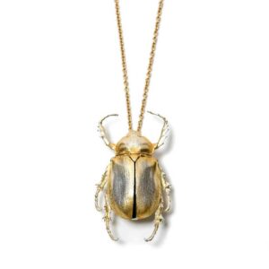 Large beetle necklace